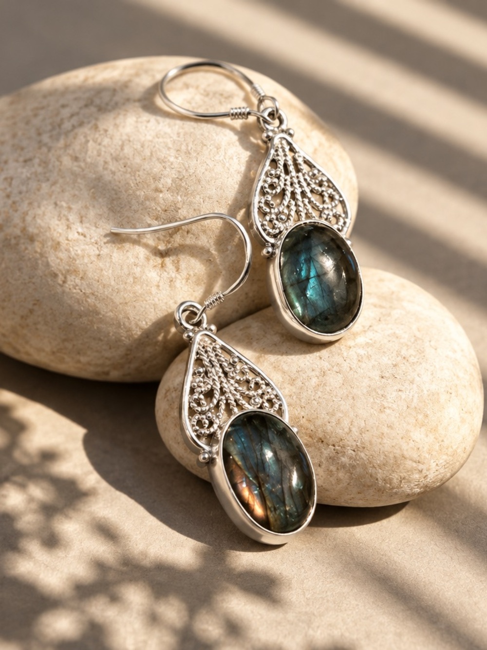 NEW! Labradorite Earrings